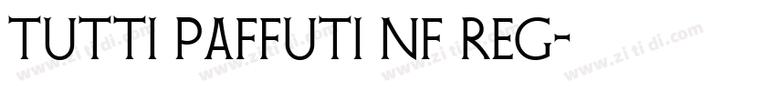 Tutti Paffuti NF Reg字体转换
